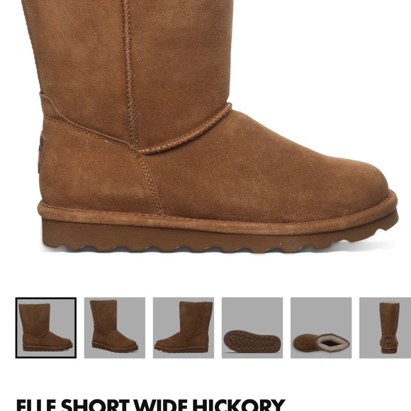 Bearpaw Casual Boots Women Elle Short Wide Women’s Size 10 Hickory 1959W NWT - Picture 1 of 10